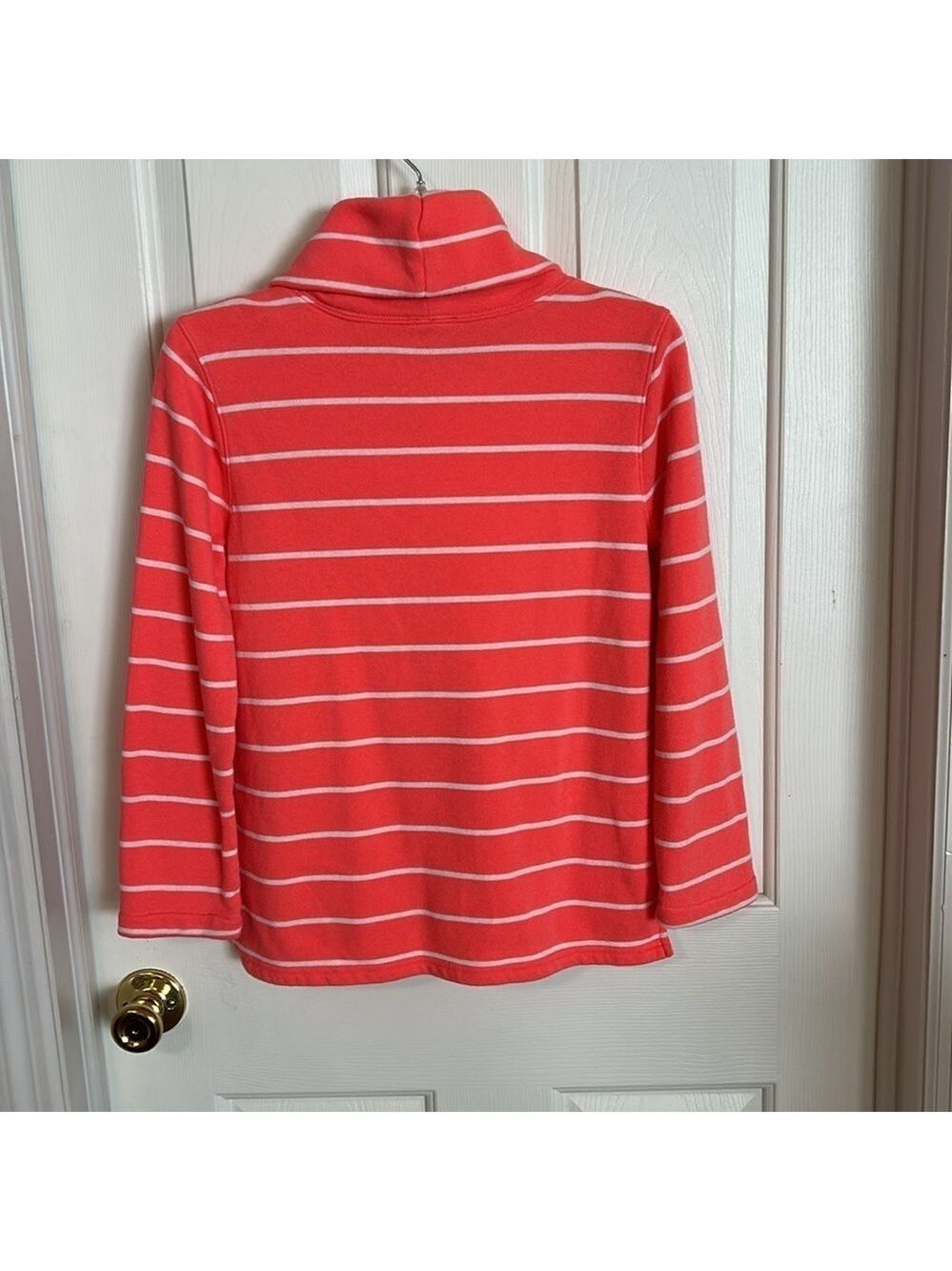 J. Crew cowl neck pullover top, striped.  Size XS. Good condition. Long sleeves. - Picture 3 of 12